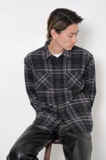 画像8: RATS/TARTAN FLANNEL CHECK SHIRT（BLACK/CHARCOAL CHECK）［タータンフランネルチェックシャツ-26秋冬］ (8)