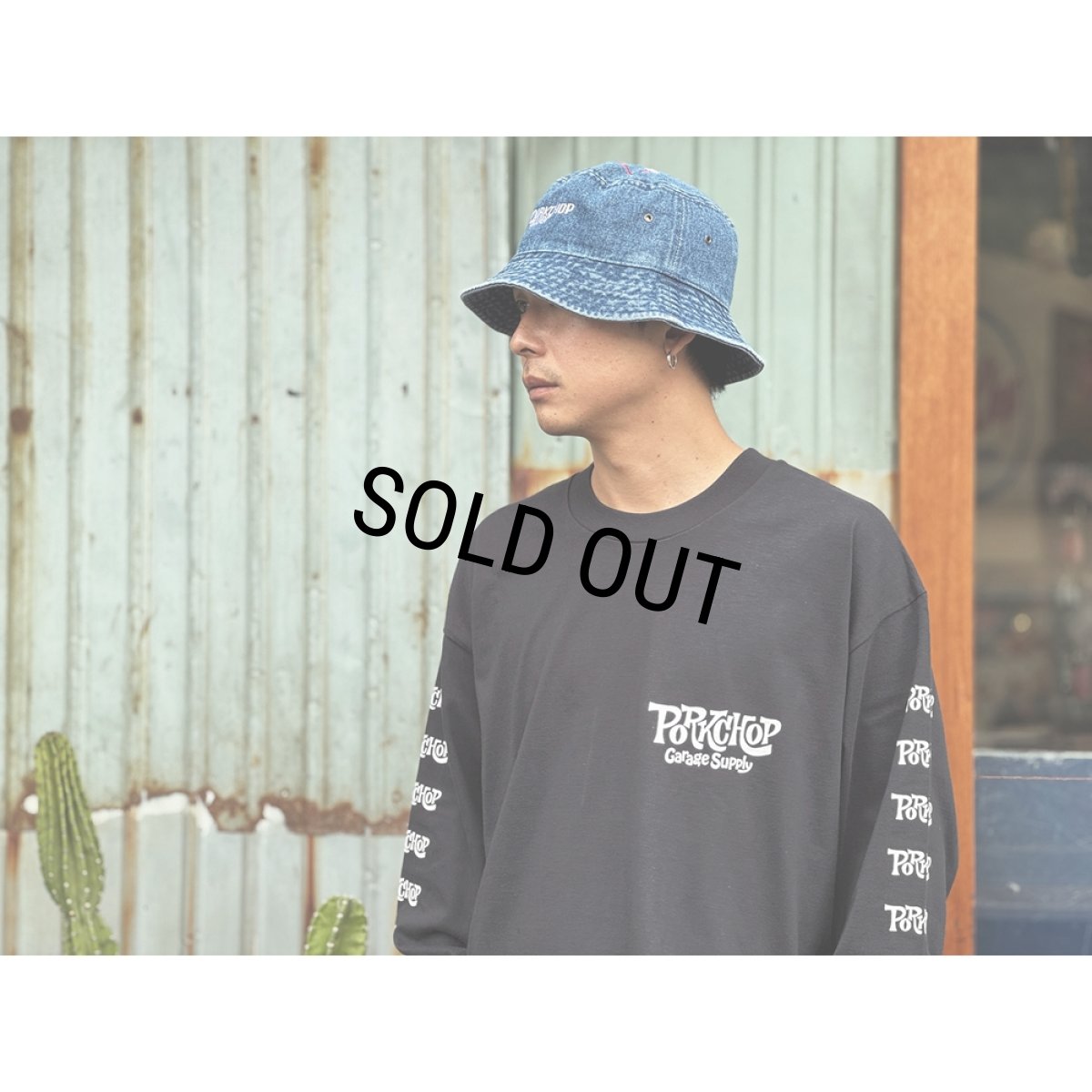 画像6: PORKCHOP/SC LOGO L/S TEE（BLACK）［SCロゴ長袖T-26秋冬］ (6)