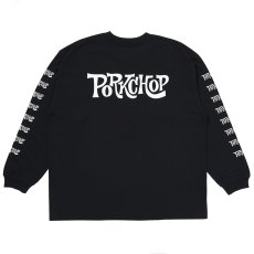 画像1: PORKCHOP/SC LOGO L/S TEE（BLACK）［SCロゴ長袖T-26秋冬］ (1)