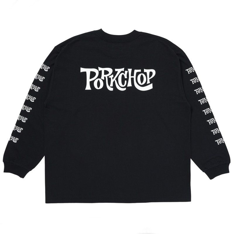 画像2: PORKCHOP/SC LOGO L/S TEE（BLACK）［SCロゴ長袖T-26秋冬］