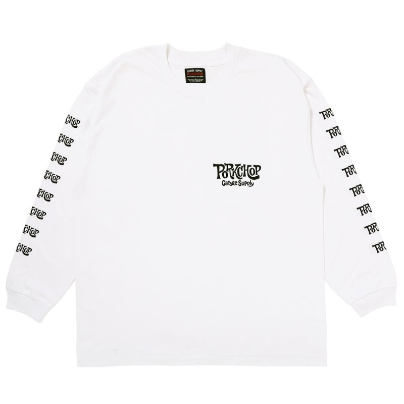 画像1: PORKCHOP/SC LOGO L/S TEE（WHITE）［SCロゴ長袖T-26秋冬］