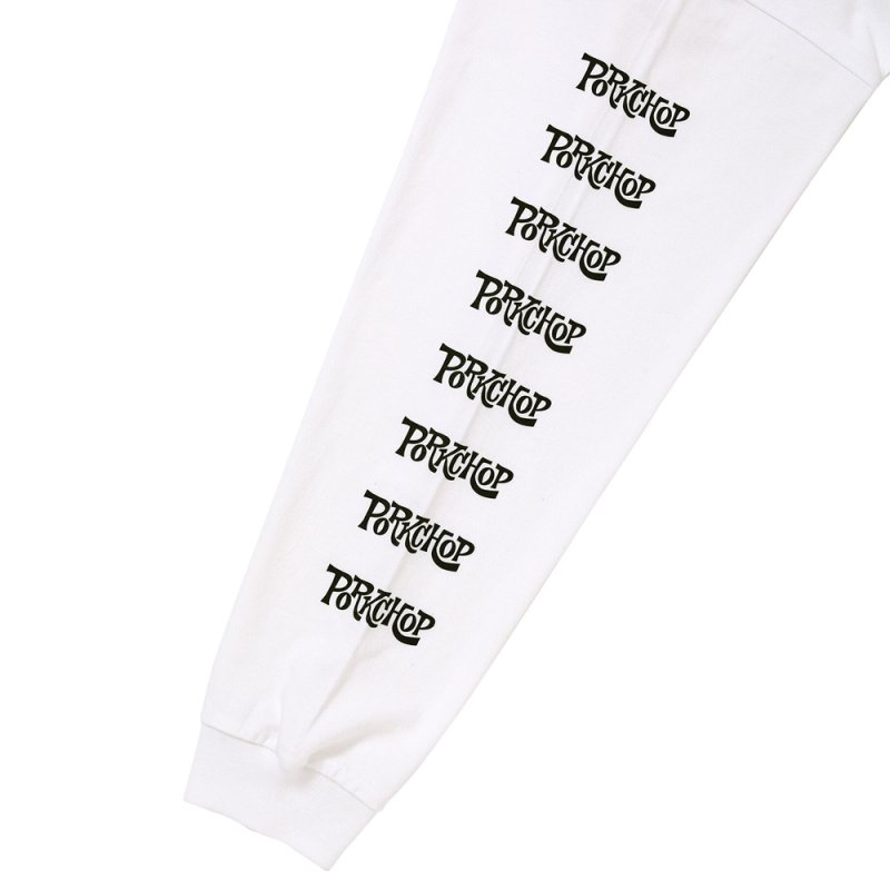 画像3: PORKCHOP/SC LOGO L/S TEE（WHITE）［SCロゴ長袖T-26秋冬］