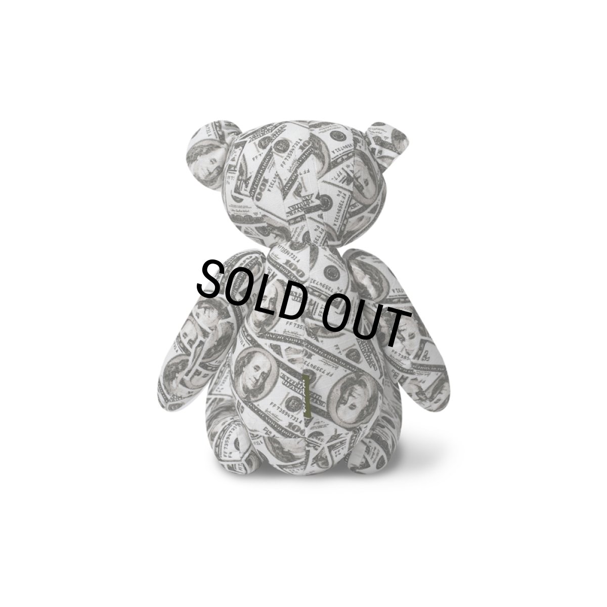 画像2: BlackEyePatch/HUNDREDS PATTERNED TEDDY BEAR（MULTI） (2)