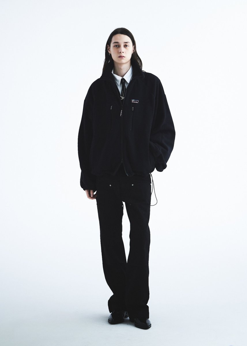 画像8: DAIRIKU/"Big Sleeve" Zip UP Fleece Jacket（Black）［ジップアップフリースJKT-26秋冬］ (8)