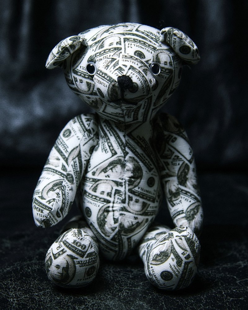 画像3: BlackEyePatch/HUNDREDS PATTERNED TEDDY BEAR（MULTI）