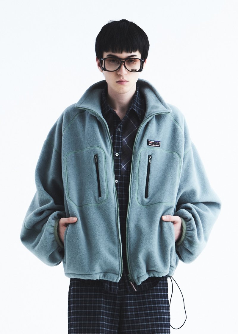 画像3: DAIRIKU/"Big Sleeve" Zip UP Fleece Jacket（Mint Green）［ジップアップフリースJKT-26秋冬］