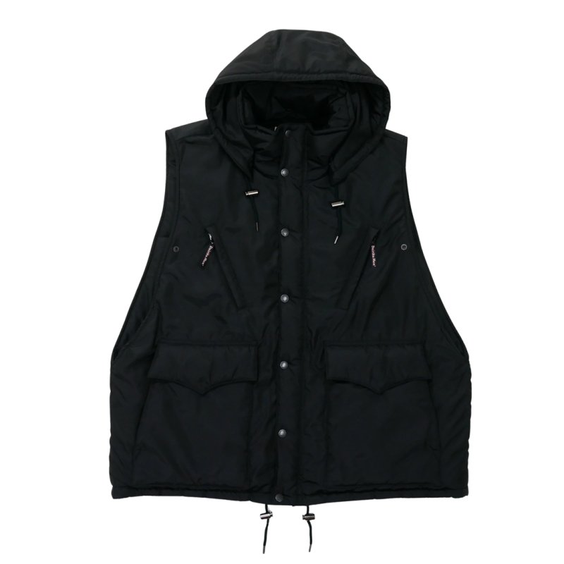 画像1: DAIRIKU/Silk-Nylon Mountain Over Vest（Black）［マウンテンオーバーベスト-26秋冬］
