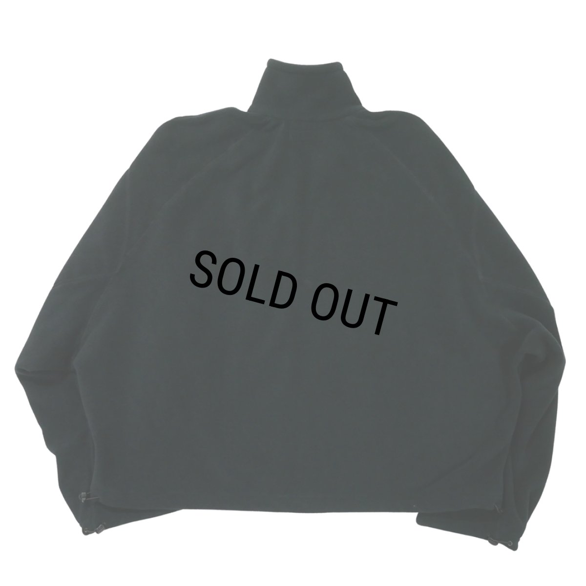 画像2: DAIRIKU/"Big Sleeve" Zip UP Fleece Jacket（Black）［ジップアップフリースJKT-26秋冬］ (2)
