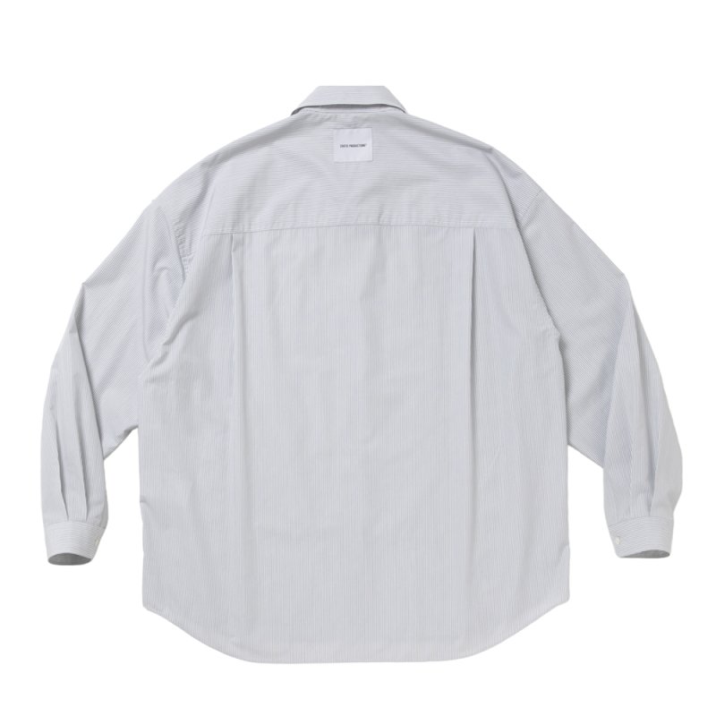 画像2: COOTIE PRODUCTIONS/Stripe Broad L/S Shirt（White）［ストライプブロードシャツ-26秋冬］