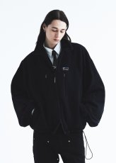 画像7: DAIRIKU/"Big Sleeve" Zip UP Fleece Jacket（Black）［ジップアップフリースJKT-26秋冬］ (7)