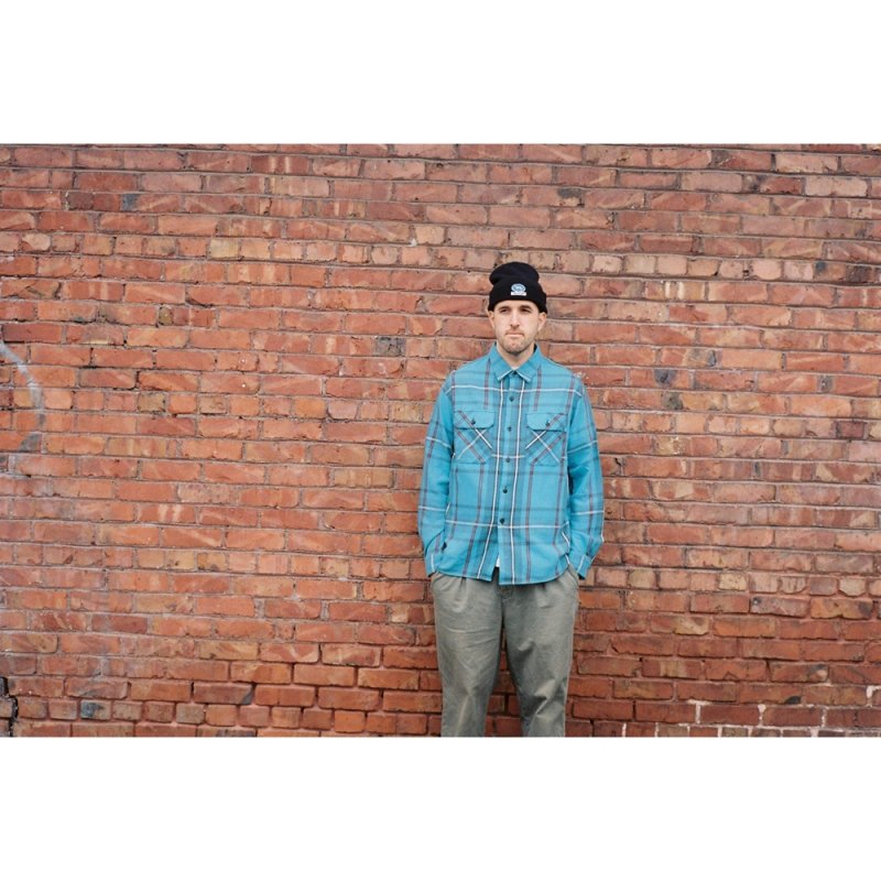 画像3: CHALLENGER/CLASSIC PLAID SHIRT（TURQUOISE）［クラシックチェックシャツ-26秋冬］