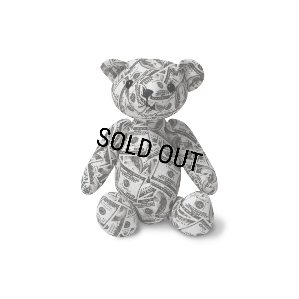 画像1: BlackEyePatch/HUNDREDS PATTERNED TEDDY BEAR（MULTI） (1)