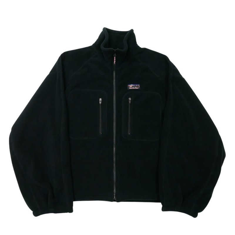画像1: DAIRIKU/"Big Sleeve" Zip UP Fleece Jacket（Black）［ジップアップフリースJKT-26秋冬］