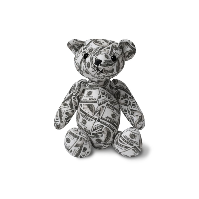 画像1: BlackEyePatch/HUNDREDS PATTERNED TEDDY BEAR（MULTI）