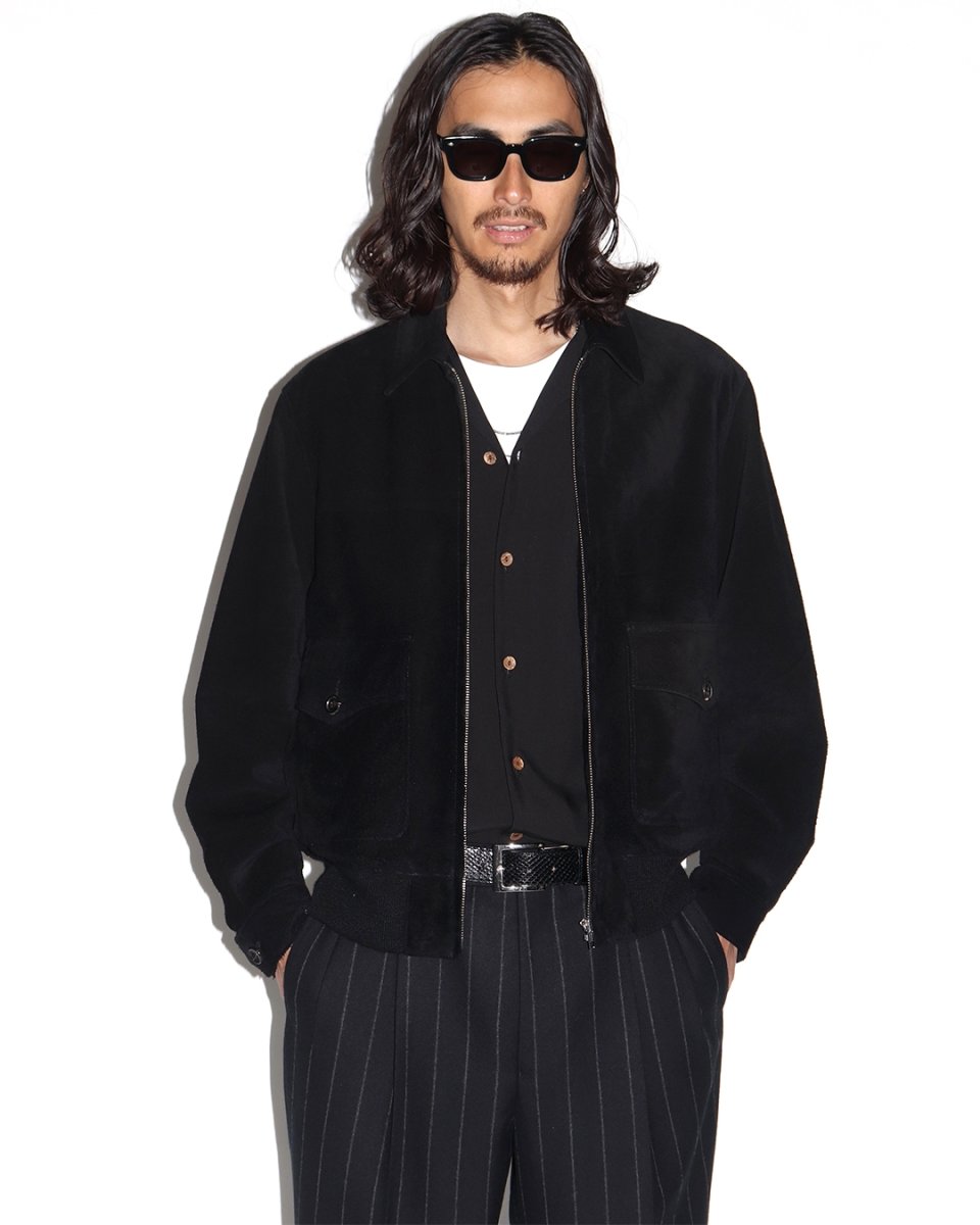 画像9: WACKO MARIA/MINEDENIM / STIE lo / SUEDE LEATHER JACKET（BLACK）［スウェードレザーJKT-26秋冬］ (9)