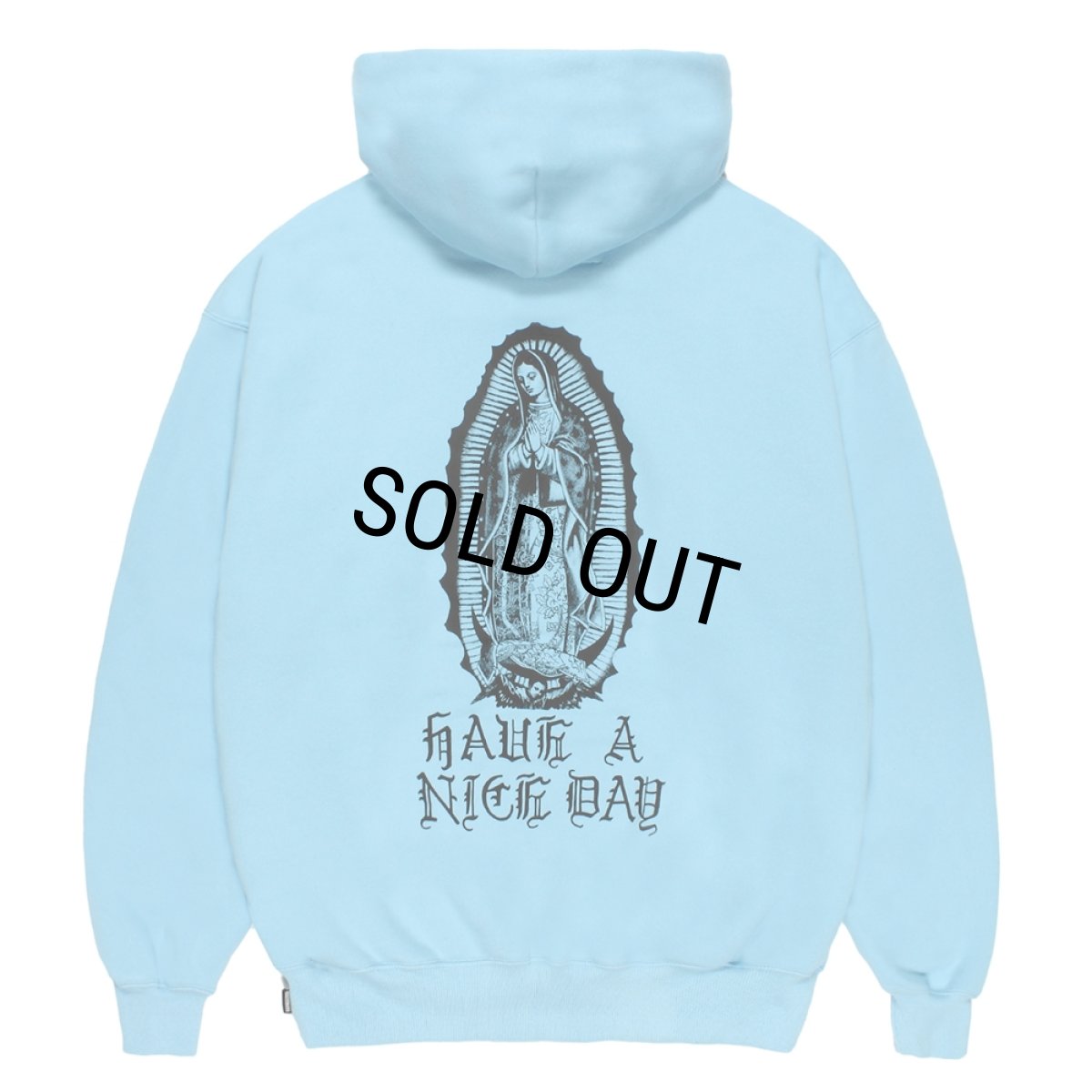 画像2: WACKO MARIA/MIDDLE WEIGHT ZIP UP HOODED SWEAT SHIRT（LIGHT BLUE）［ジップアップパーカー-26秋冬］ (2)