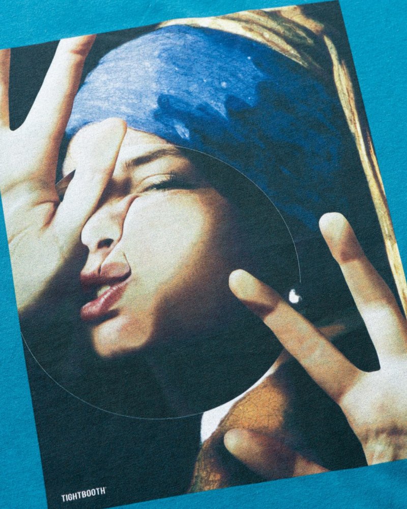 画像2: TIGHTBOOTH/DISTORTION S/S T-SHIRT（Aquamarine）［ディストーションT-26秋冬］