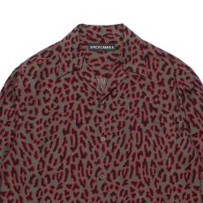 画像2: WACKO MARIA/LEOPARD HAWAIIAN SHIRT（CHARCOAL）［レオパードハワイアンシャツ-26秋冬］ (2)