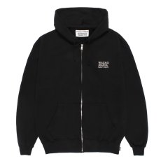 画像1: WACKO MARIA/MIDDLE WEIGHT ZIP UP HOODED SWEAT SHIRT（BLACK）［ジップアップパーカー--26秋冬］ (1)