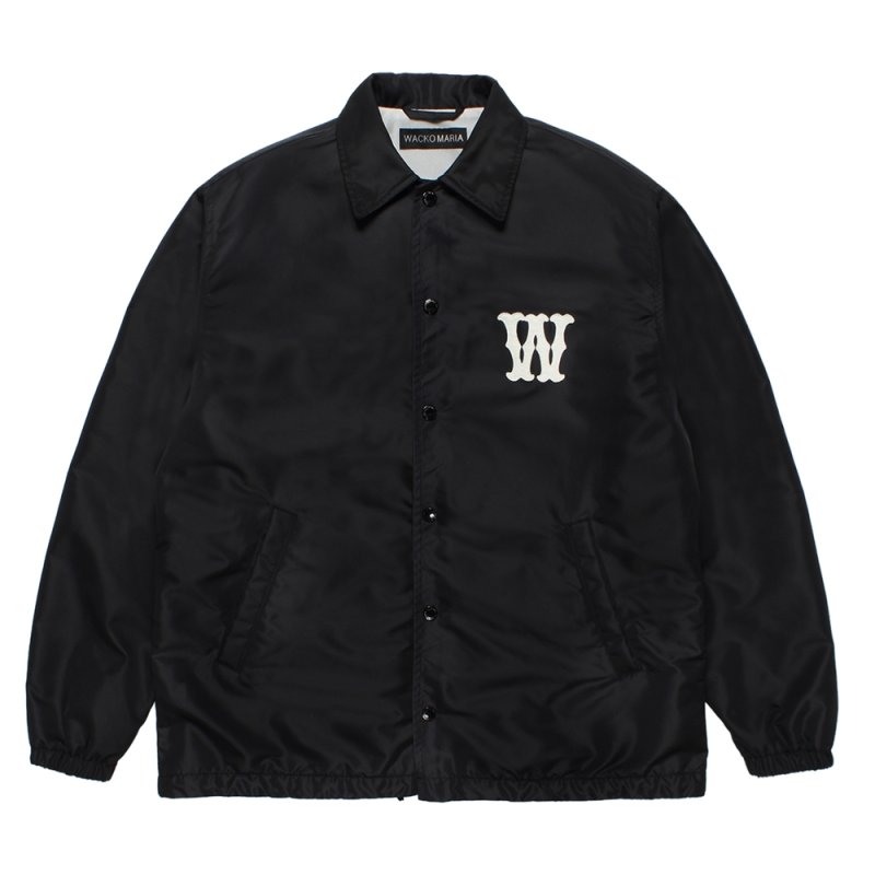 画像1: WACKO MARIA/COACH JACKET（BLACK）［コーチJKT-26秋冬］