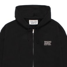 画像3: WACKO MARIA/MIDDLE WEIGHT ZIP UP HOODED SWEAT SHIRT（BLACK）［ジップアップパーカー--26秋冬］ (3)