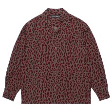 画像1: WACKO MARIA/LEOPARD HAWAIIAN SHIRT（CHARCOAL）［レオパードハワイアンシャツ-26秋冬］ (1)