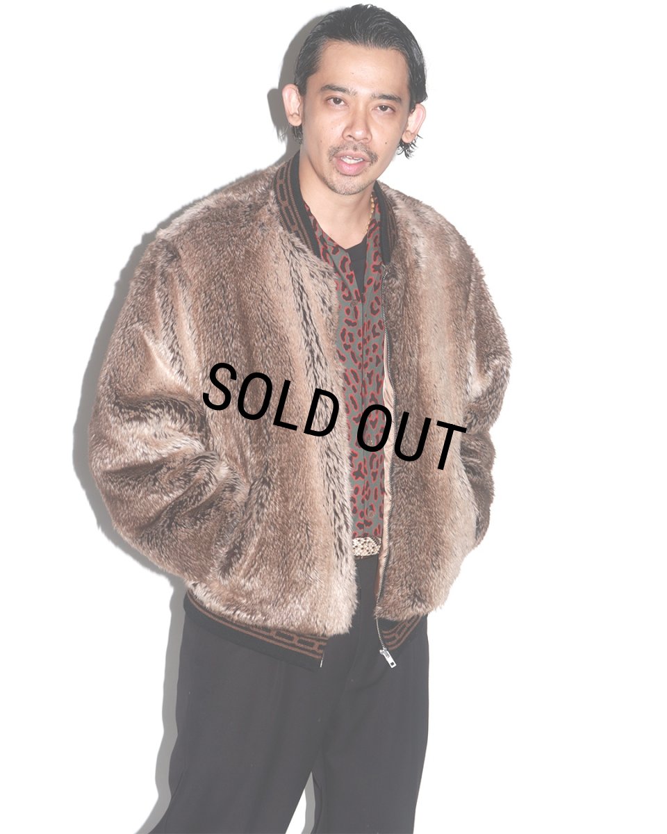 画像3: WACKO MARIA/LEOPARD HAWAIIAN SHIRT（CHARCOAL）［レオパードハワイアンシャツ-26秋冬］ (3)