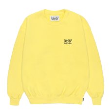 画像2: WACKO MARIA/MIDDLE WEIGHT SWEAT SHIRT（YELLOW）［クルーネックスウェット-26秋冬］ (2)