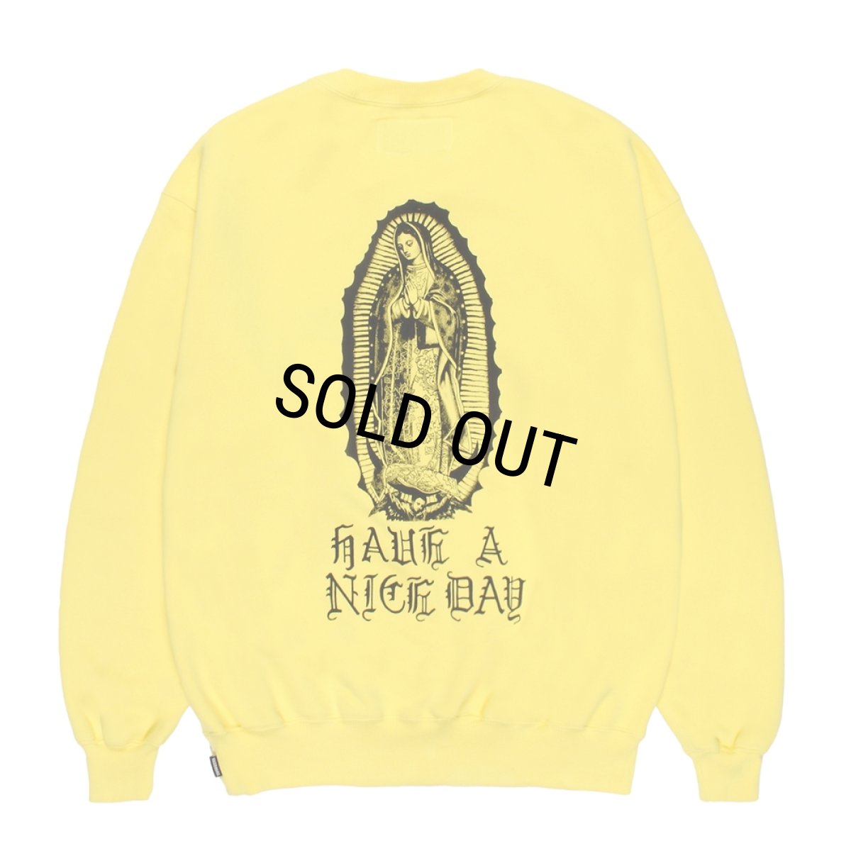 画像1: WACKO MARIA/MIDDLE WEIGHT SWEAT SHIRT（YELLOW）［クルーネックスウェット-26秋冬］ (1)