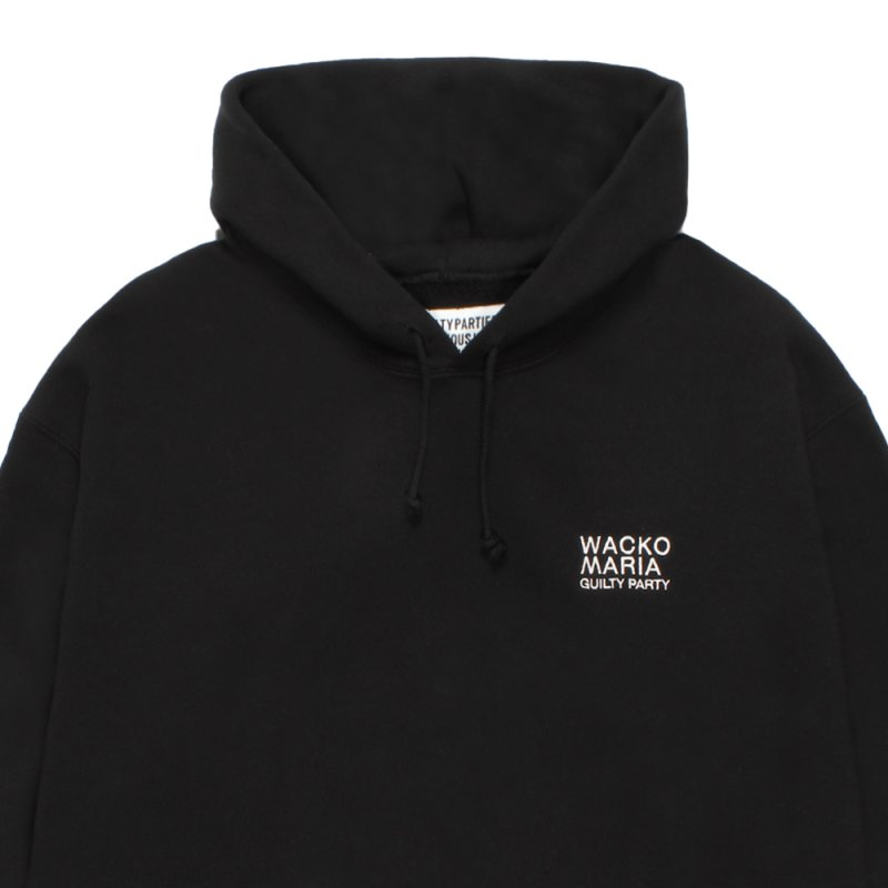 画像3: WACKO MARIA/MIDDLE WEIGHT HOODED SWEAT SHIRT（BLACK）［プルオーバーパーカー--26秋冬］