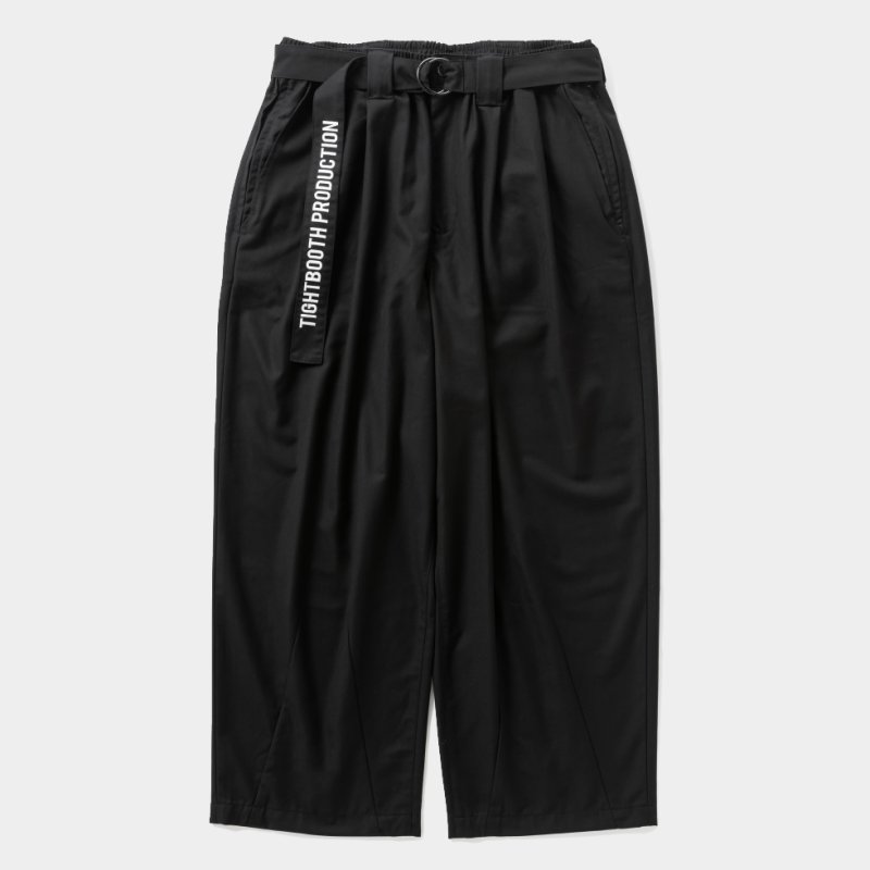 画像1: TIGHTBOOTH/BAGGY SLACKS（Black）［バギースラックス-26秋冬］