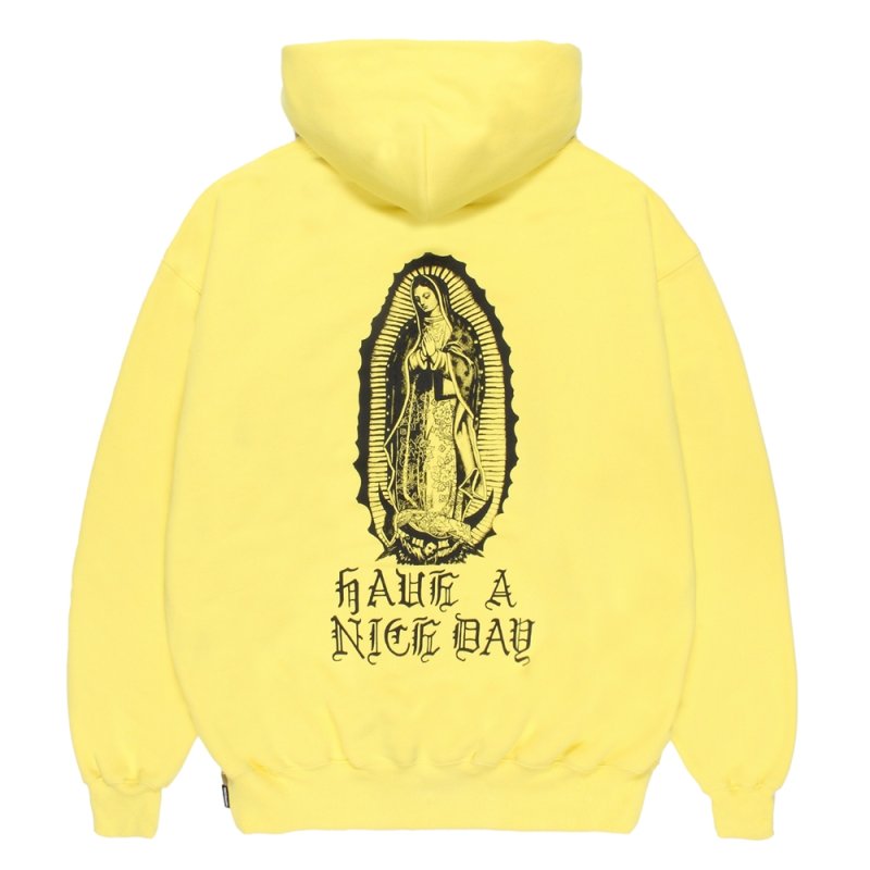 画像2: WACKO MARIA/MIDDLE WEIGHT ZIP UP HOODED SWEAT SHIRT（YELLOW）［ジップアップパーカー--26秋冬］