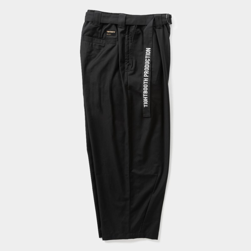 画像2: TIGHTBOOTH/BAGGY SLACKS（Black）［バギースラックス-26秋冬］