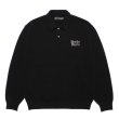 WACKO MARIA/WOOL KNIT POLO SHIRT（BLACK）［ウールニットポロシャツ