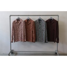 画像4: WACKO MARIA/LEOPARD HAWAIIAN SHIRT（CHARCOAL）［レオパードハワイアンシャツ-26秋冬］ (4)