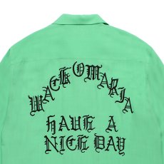 画像4: WACKO MARIA/50'S OPEN COLLAR SHIRT（GREEN）［50'Sオープンカラーシャツ-26秋冬］ (4)