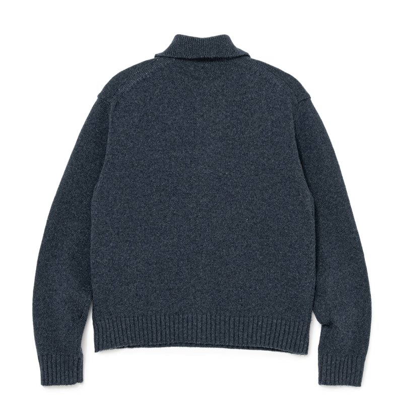 画像2: RATS/POLO KNIT L/S（INDIGO）［ポロニット-26秋冬］