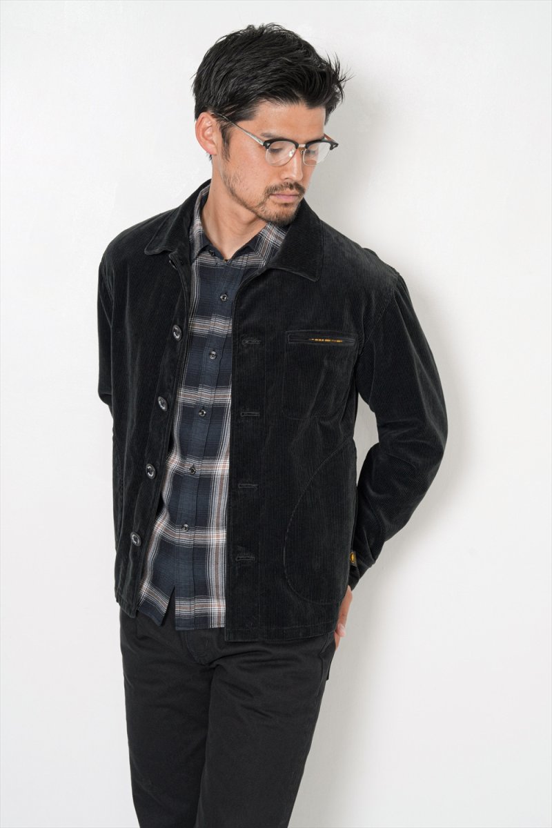 画像10: RATS/CORDUROY JKT（BLACK）［コーデュロイJKT-26秋冬］ (10)