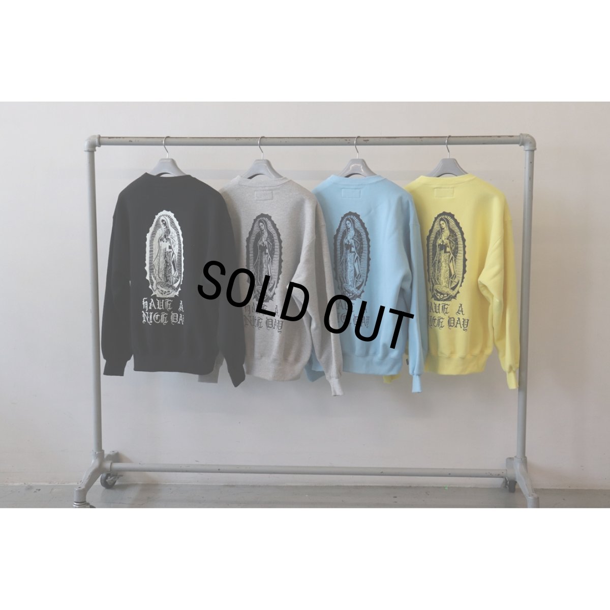 画像6: WACKO MARIA/MIDDLE WEIGHT SWEAT SHIRT（YELLOW）［クルーネックスウェット-26秋冬］ (6)