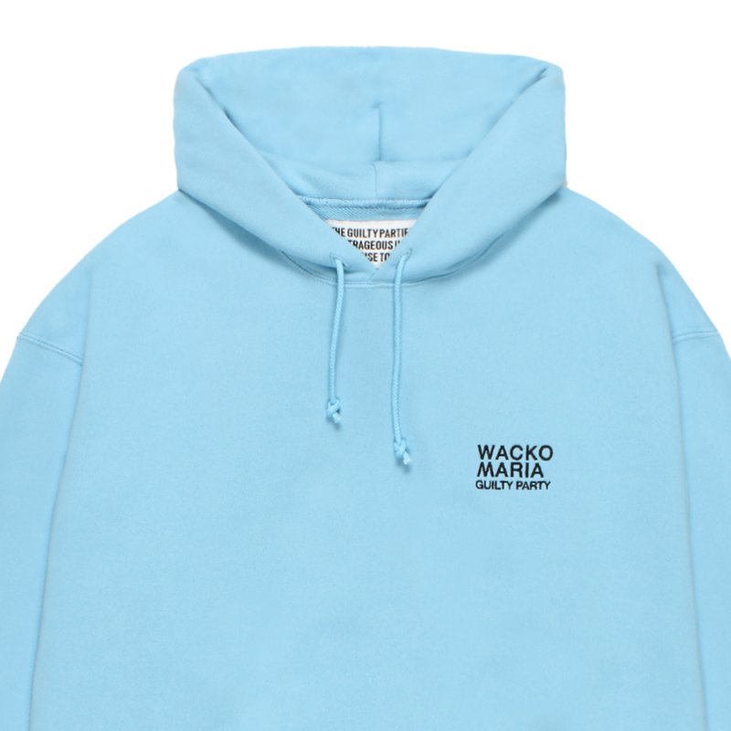 画像3: WACKO MARIA/MIDDLE WEIGHT HOODED SWEAT SHIRT（LIGHT BLUE）［プルオーバーパーカー--26秋冬］
