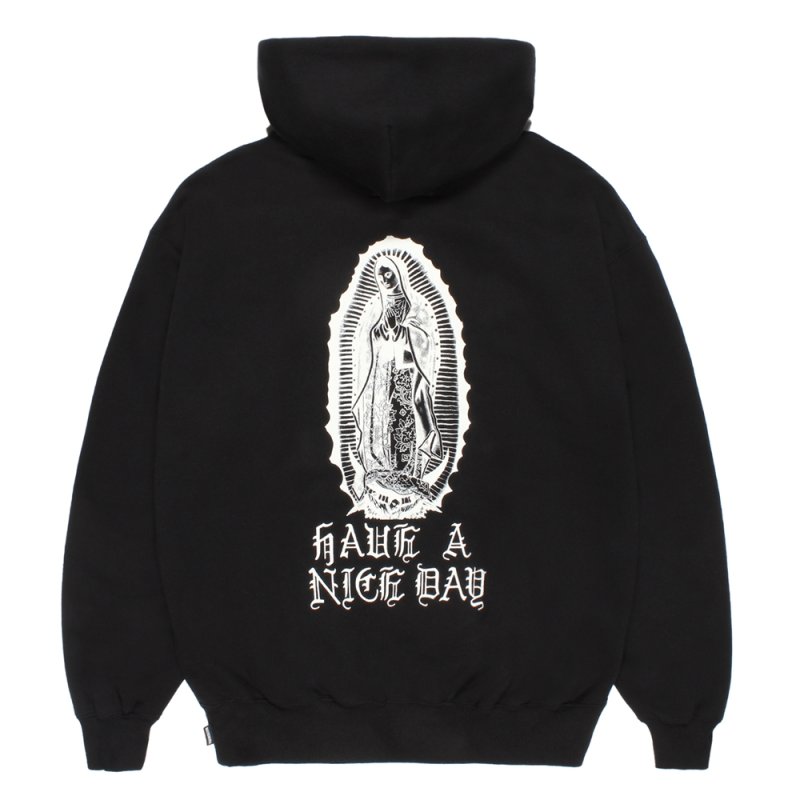 画像2: WACKO MARIA/MIDDLE WEIGHT ZIP UP HOODED SWEAT SHIRT（BLACK）［ジップアップパーカー--26秋冬］