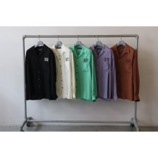 画像5: WACKO MARIA/50'S OPEN COLLAR SHIRT（GREEN）［50'Sオープンカラーシャツ-26秋冬］ (5)