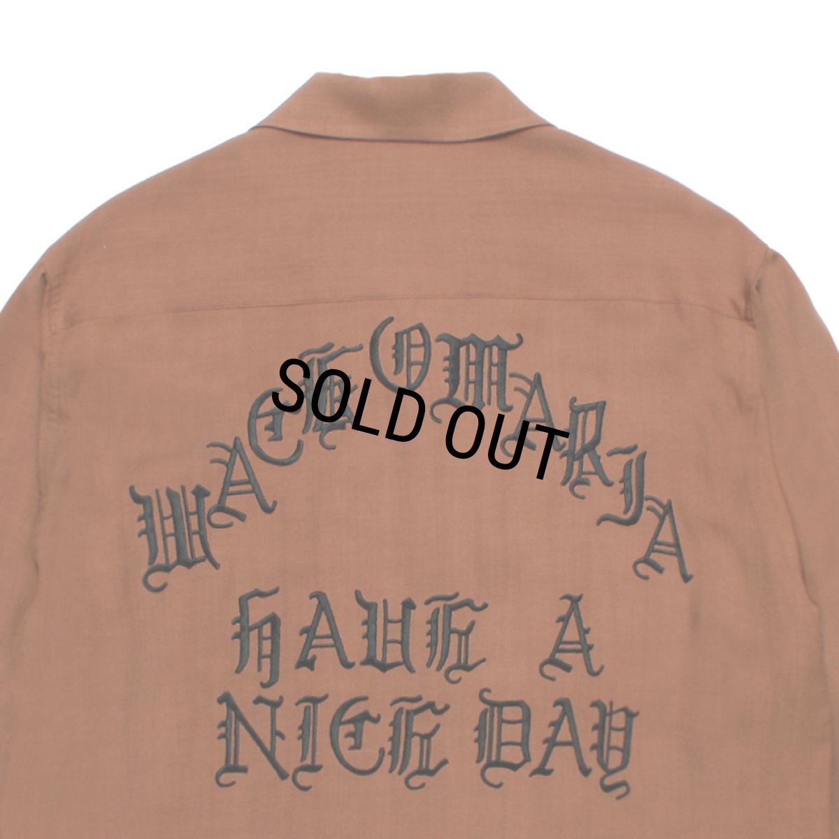 画像5: WACKO MARIA/50'S OPEN COLLAR SHIRT（BROWN）［50'Sオープンカラーシャツ-26秋冬］ (5)