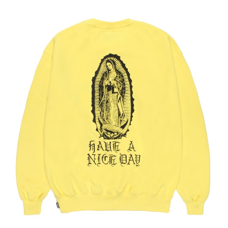 画像2: WACKO MARIA/MIDDLE WEIGHT SWEAT SHIRT（YELLOW）［クルーネックスウェット-26秋冬］