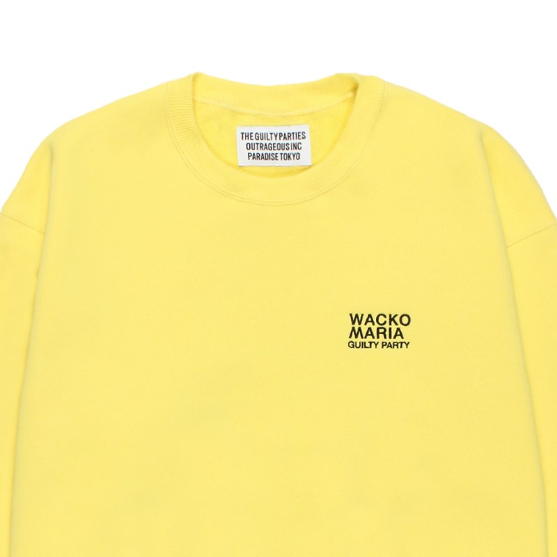 画像3: WACKO MARIA/MIDDLE WEIGHT SWEAT SHIRT（YELLOW）［クルーネックスウェット-26秋冬］