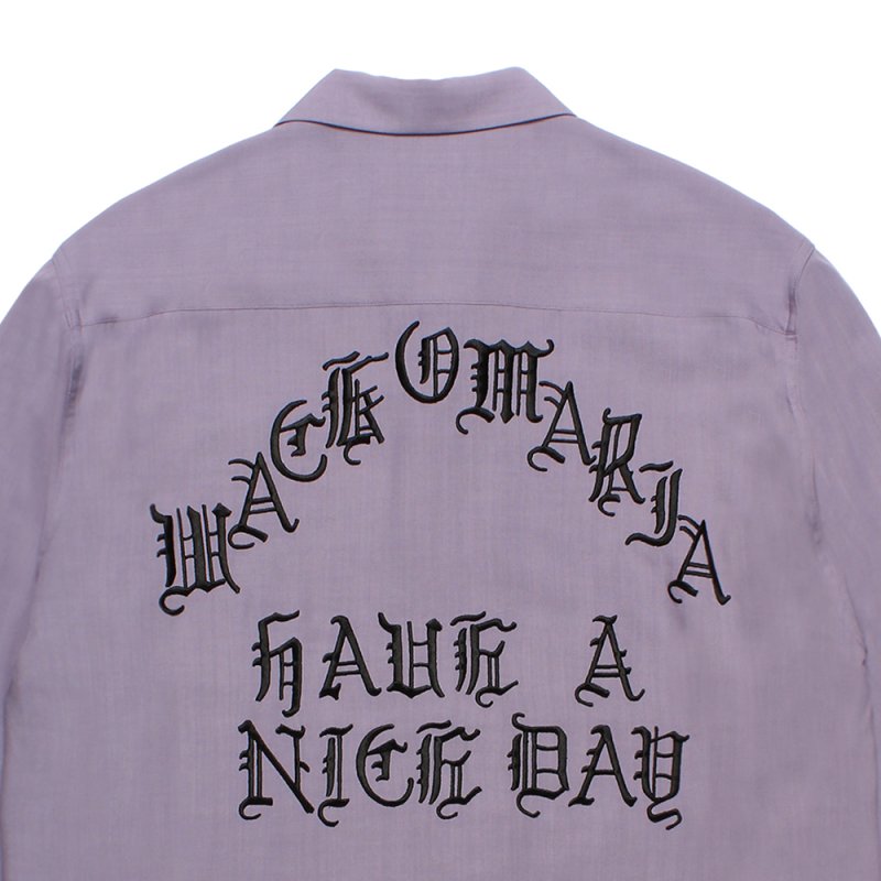 画像3: WACKO MARIA/50'S OPEN COLLAR SHIRT（PURPLE）［50'Sオープンカラーシャツ-26秋冬］