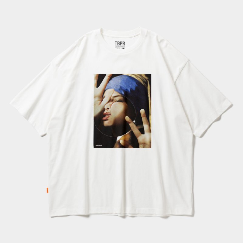 画像1: TIGHTBOOTH/DISTORTION S/S T-SHIRT（White）［ディストーションT-26秋冬］