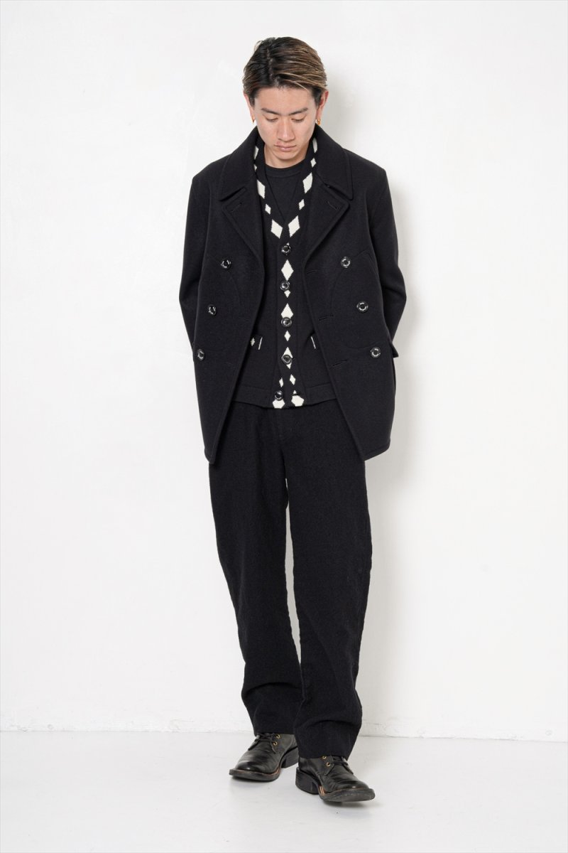 画像9: RATS/ARGYLE CARDIGAN（BLACK）［アーガイルカーディガン-26秋冬］ (9)