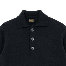 画像2: RATS/POLO KNIT L/S（BLACK）［ポロニット-26秋冬］ (2)