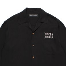 画像3: WACKO MARIA/50'S OPEN COLLAR SHIRT（BLACK）［50'Sオープンカラーシャツ-26秋冬］ (3)